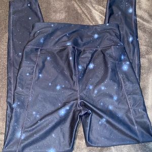Athletic Leggings Galaxy Print